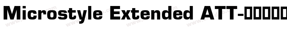 Microstyle Extended ATT字体转换
